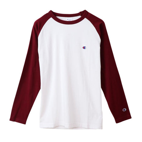Champion 基本款拼色長袖Tee